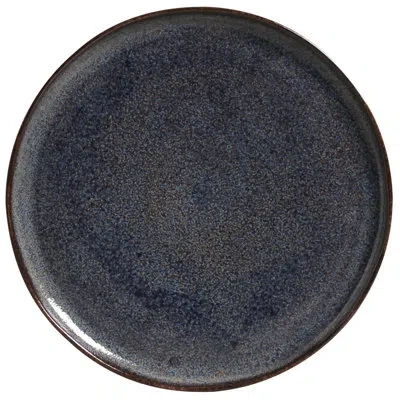 Porto Brasil Titanium Commercial Dishwasher Safe 11.42'' Stoneware Dinner Plate , Set Of 6 In Blue