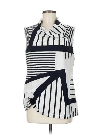 Pre-owned Porto Sleeveless Blouse In Silver