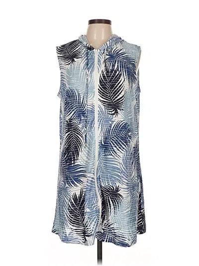 Pre-owned Portocruz Zip Up Hoodie In Blue