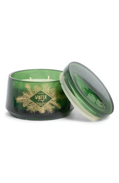 Portofino Candles Cedar Blossom Xl Three-wick Jar Candle In Green