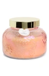 Portofino Candles Coral Iridescent Jumbo Garden Jar Candle Guava Pink Grapefruit In Pink Luster