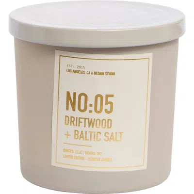 Portofino Candles Driftwood & Baltic Salt Candle In Brown