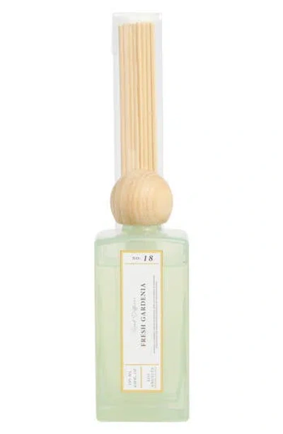 Portofino Candles Fresh Gardenia Milk Glass Reed Diffuser In Neutral