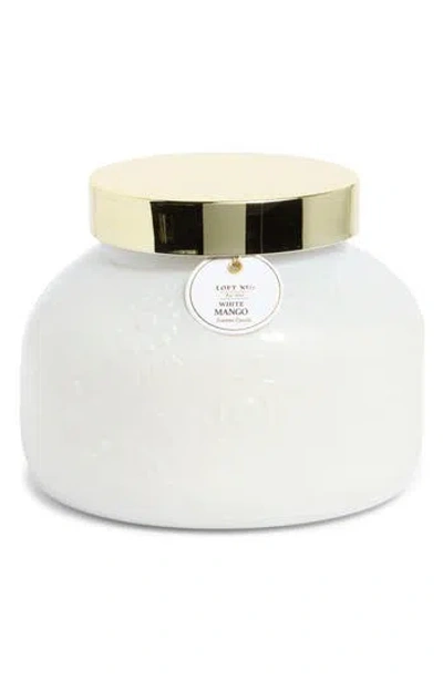 Portofino Candles Jumbo Garden Jar White Mango Candle