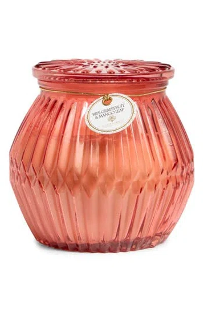 Portofino Candles Mango & Grapefruit Hex Lantern Candle In Orange