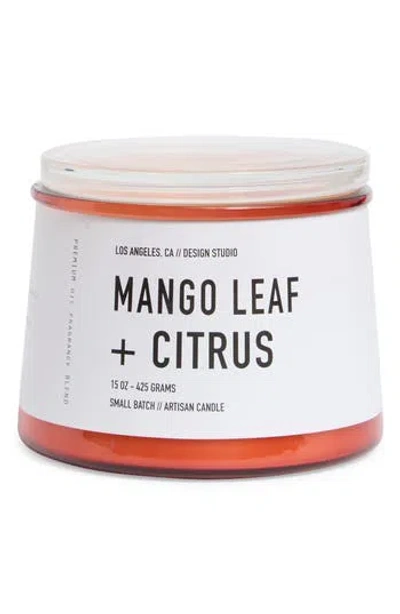 Portofino Candles Mango Leaf & Citrus Candle In White