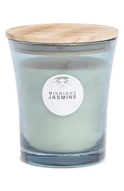 Portofino Candles Midnight Jasmine Jar Candle In Blue