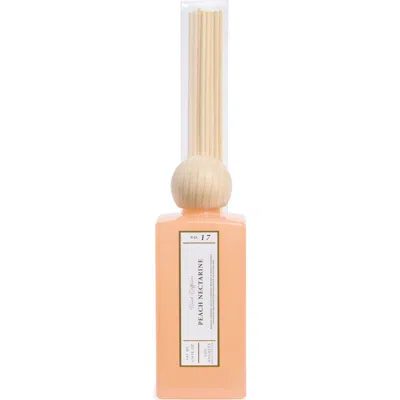 Portofino Candles Peach Nectarine Milkglass Reed Diffuser In Pink