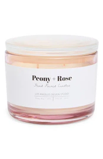 Portofino Candles Peony & Rose Scented Candle In Multi