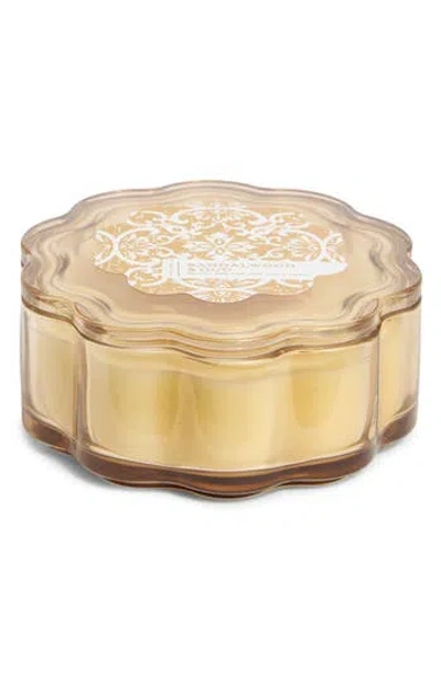 Portofino Candles Petal Jar Scented Candle In Gold