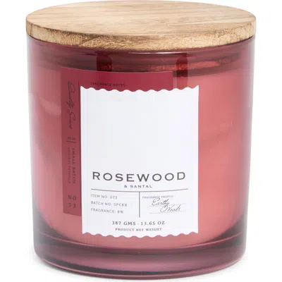 Portofino Candles Rosewood & Santal Candle In Pink