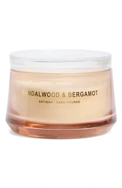 Portofino Candles Sandalwood & Bergamot Jar Candle In Brown