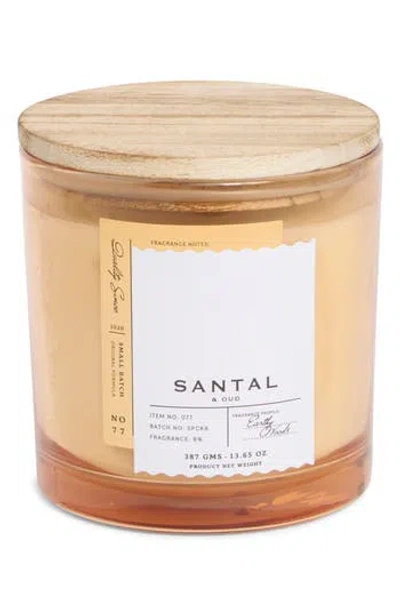 Portofino Candles Sandalwood & Coconut Scented Candle In Gold