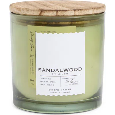 Portofino Candles Sandalwood & Wild Moss Candle In Green