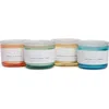 Portofino Candles Set Of 4 Assorted Candles In Multi - Set 1