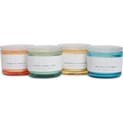 Portofino Candles Set Of 4 Assorted Candles In Multi - Set 1