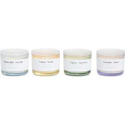 Portofino Candles Set Of 4 Assorted Candles In Multi - Set 2