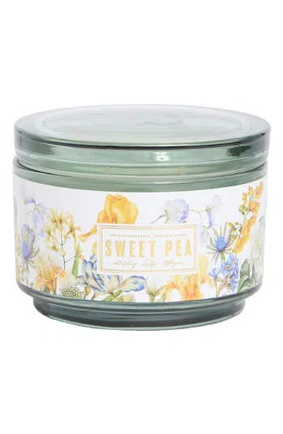 Portofino Candles Sweet Pea 3-wick Jar Candle In Multi