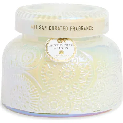 Portofino Candles White Lavender & Linen Decorative Garden Jar Candle