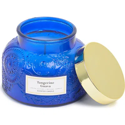 Portofino Candles White Mango Garden Jar Candle In Blue