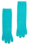 Portolano 13" Cashmere Gloves In Blue
