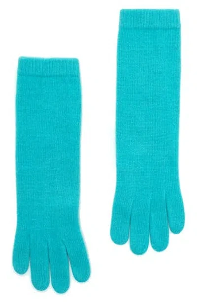 Portolano 13" Cashmere Gloves In Blue