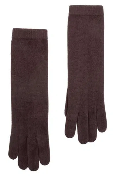 Portolano 13" Cashmere Gloves In Brown