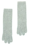 Portolano 13" Cashmere Gloves In Light Heather Grey