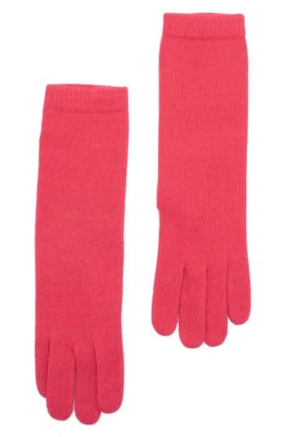 Portolano 13" Cashmere Gloves In Pink