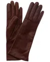 Portolano 4-button Cashmere-lined Leather Gloves In Brown
