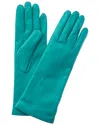Portolano 4-button Cashmere-lined Leather Gloves In Green