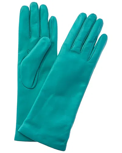 Portolano 4-button Cashmere-lined Leather Gloves In Green