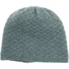 Portolano Basketweave Stitch Cashmere Beanie In Medium Grey