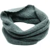 Portolano Basketweave Stitch Cashmere Infinity Scarf In Medium Grey