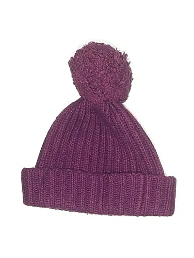 Pre-owned Portolano Kids' Beanie Hat In Purple