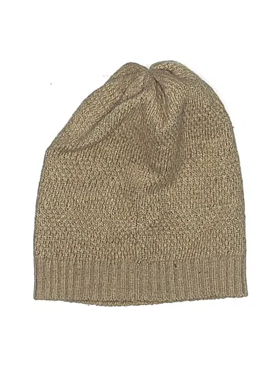 Pre-owned Portolano Beanie Hat In Tan