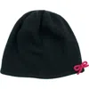 Portolano Bow Beanie In Black