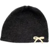 Portolano Bow Beanie In Black