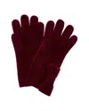 Portolano Bow Cashmere Gloves In Brown