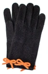 Portolano Bow Gloves In Black