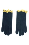 Portolano Bow Gloves In Green