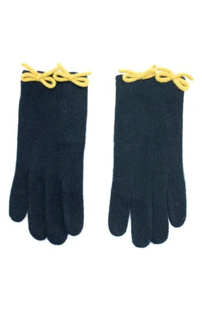 Portolano Bow Gloves In Green