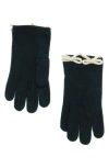 Portolano Bow Gloves In Black