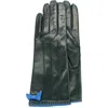 Portolano Bow Leather Gloves In Green