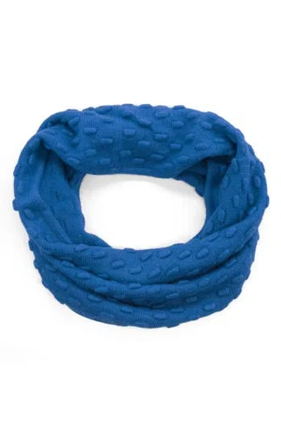 Portolano Bubble Stitched Infinity Scarf In Blue
