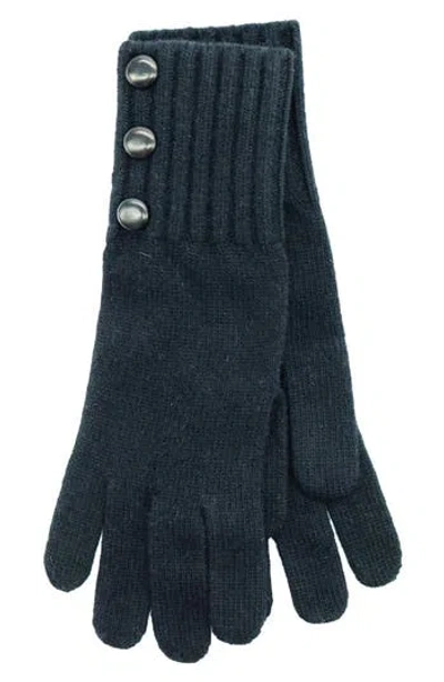 Portolano Buttoned Gloves In Blue