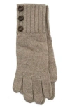 Portolano Buttoned Gloves In Gray