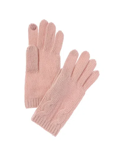 PORTOLANO PORTOLANO CABLE CASHMERE TECH GLOVES