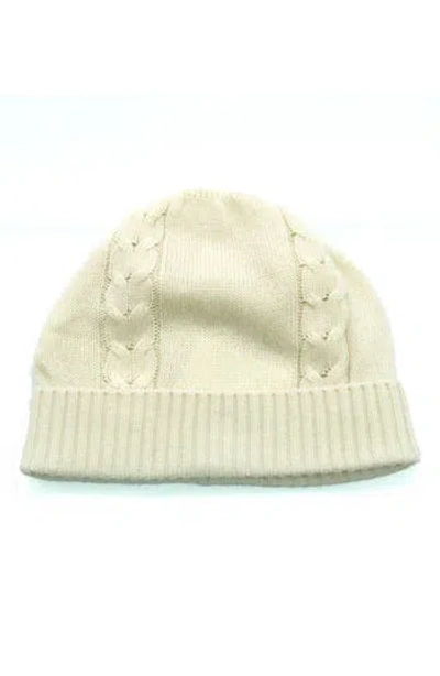 Portolano Cable Knit Cuff Beanie In Neutral