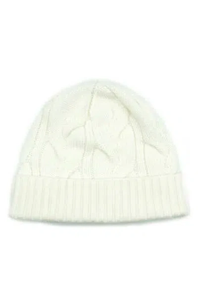 Portolano Cable Knit Cuff Beanie In Neutral